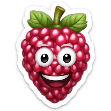 Framboise qui rigole sticker