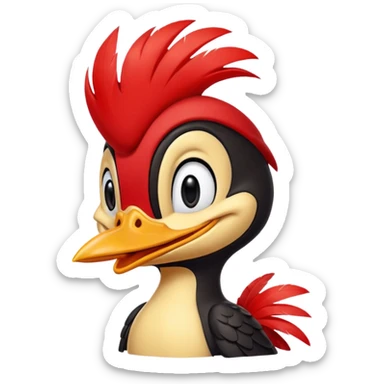 Woody woodpecker sticker