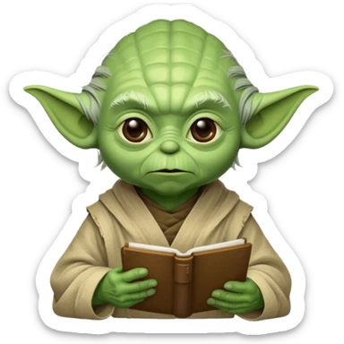 Yoda with the text 6 7 nothing else  sticker