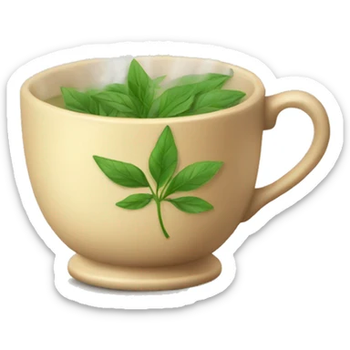 Steaming Herbal Tea Cup  sticker