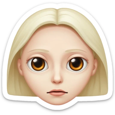 Eye roll with a grim sticker