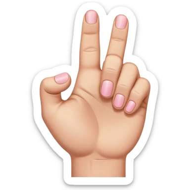 pinky finger sticking out of fist sticker