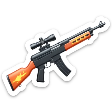 Fire arms rifle emoji sticker
