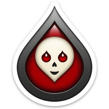 Minimalist emoji-style sticker of a gothic paper with “your soul” in blackletter, desaturated blood drop as signature, grayscale ink and parchment texture



 sticker