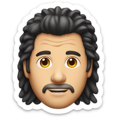 Adam Sandler with a mullet sticker