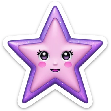 pastel goth star sticker