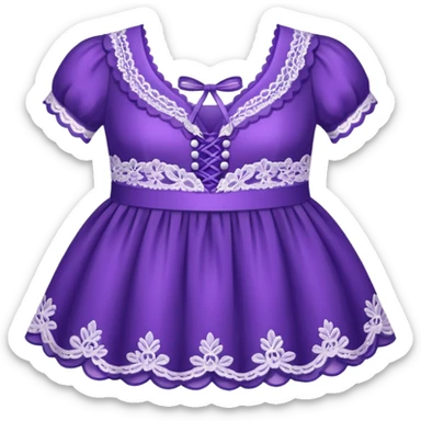 Purple Lace Clothing sticker