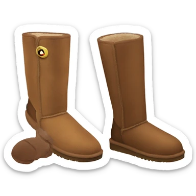 Brown ugg boots sticker
