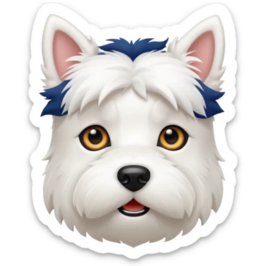 Tiny westie dog sticker