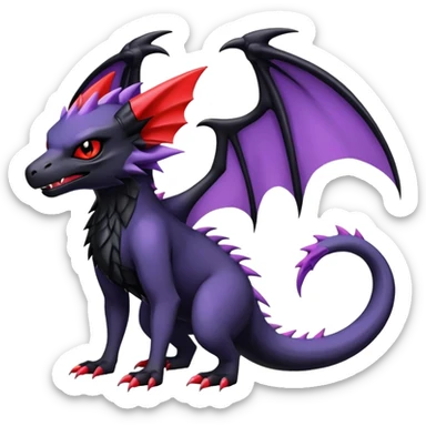 Salandit-Absol-Noibat-Noivern-Hybrid (Full body) sticker