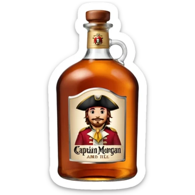 Bouteille de Captain Morgan, 1 l sticker