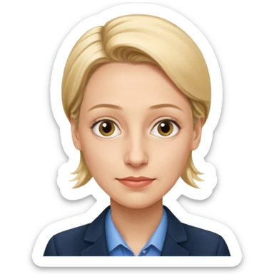 German politician Alice Weidel in a super realistic style sticker