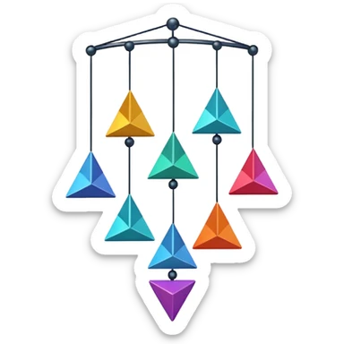 Hanging mobile  sticker