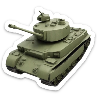 Russian tank 1990 in profile sticker