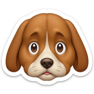 sad doggy sticker