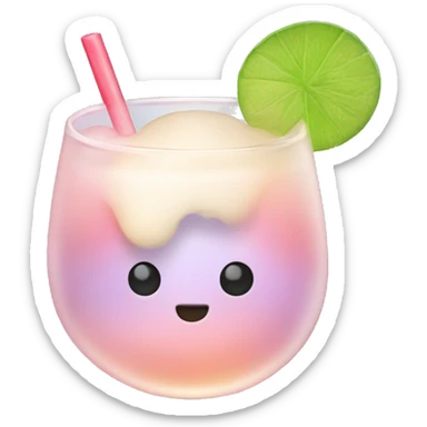 mochi with cocktail sticker