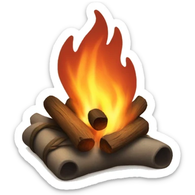 Cozy fire  sticker