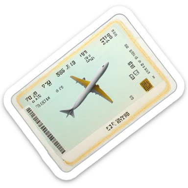 plane tickets sticker