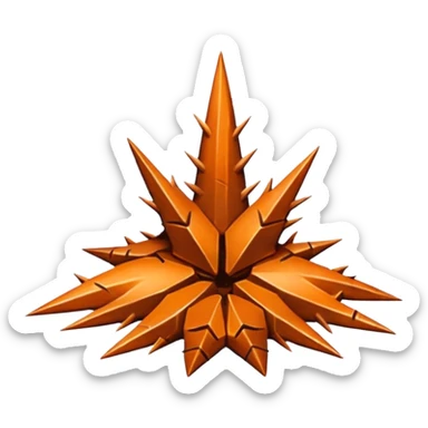 Sharp Thorns trap on the ground  sticker