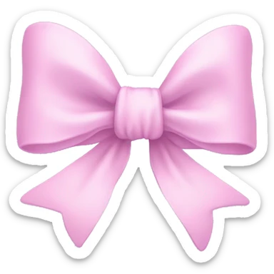 Pastel bow sticker