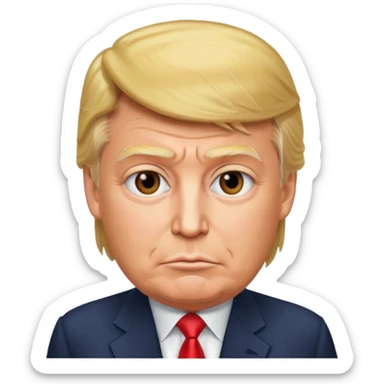 Fat donald Trump sticker