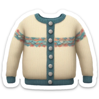 A cute and cozy sweater  sticker