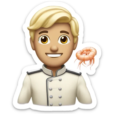 Alfredo with shrimp  sticker