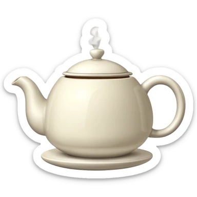 tea pod emoji with steam rising sticker