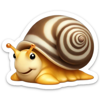 Cute little Chubby Snail  sticker