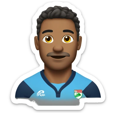 Rugby player sticker