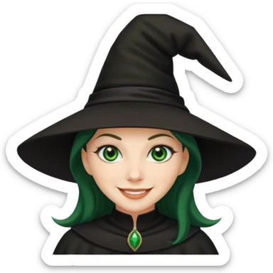 Samantha the witch sticker