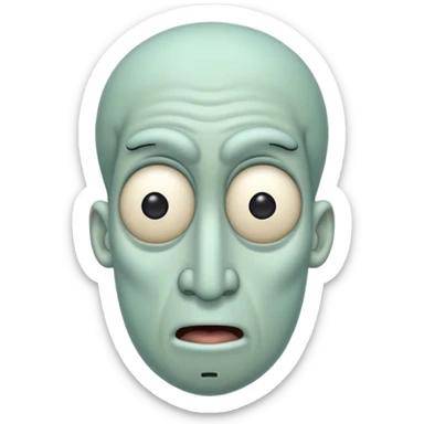 squidward rizz face sticker