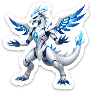 Futuristic Kyurem-Reshiram-fusion (full body) sticker