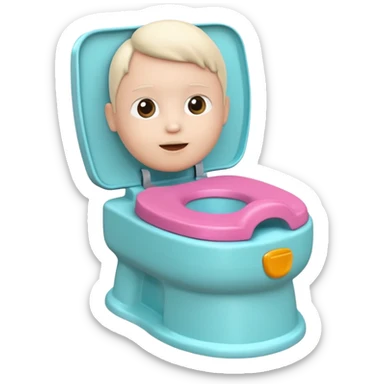Potty trainer without a person on it. sticker