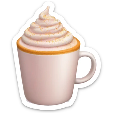 Light pink starducks pumpkin latte with Sprinkling sticker