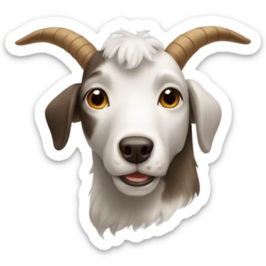 mix between a dog and a goat sticker