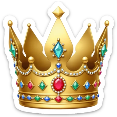British crown with jewels sticker