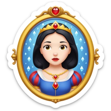 snow white magic mirror sticker