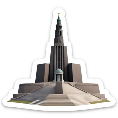 latvia freedom monument sticker