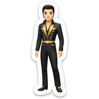 Elvis Presley silhouette sticker