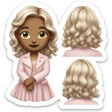 Girl coquette sticker