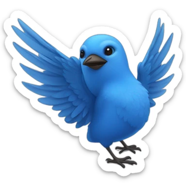 Blue birds sticker