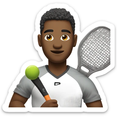 Hogg playing pickleball sticker