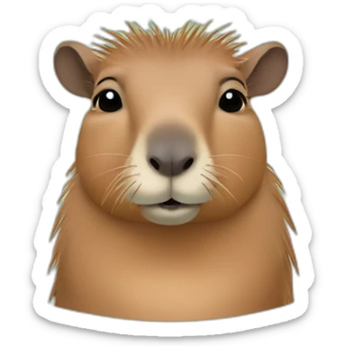 polyamorous capybara sticker