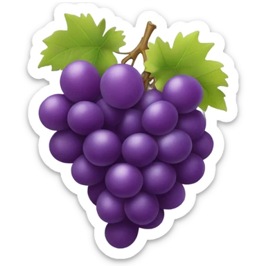 purple grapes sticker