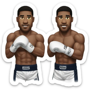 anthony joshua boxing sticker