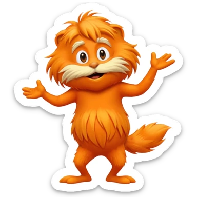 The Lorax dancing sticker