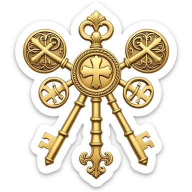 the society of the crossed keys sticker