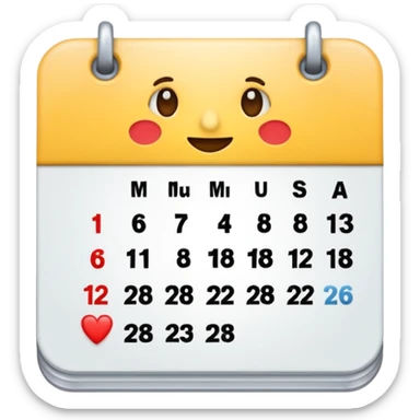 2026/ 03/ 08 Calendar Emoji Ai sticker