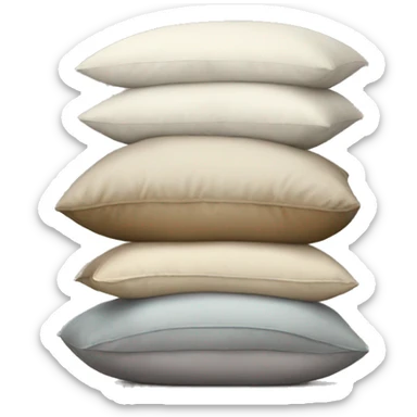 Stack of pillows  sticker